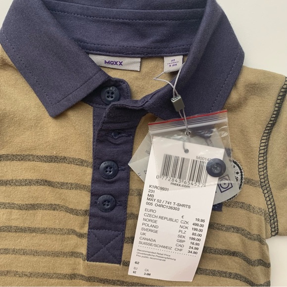 MEXX Baby boy polo 3-6m NWT - Picture 2 of 3